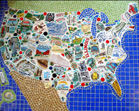 Petie and Lianne's map mosaic