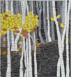 autumn birches mosaic
