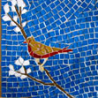 little brown bird mosaic