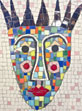 Queen Esther Mask mosaic