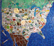 USA Map A mosaic